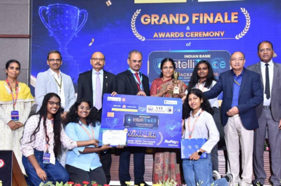 Shiv Nadar University Chennai Team Wins First Place at IntelliTrace Hackathon 2026