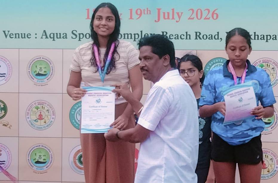 Shiv Nadar University Chennai Student Wins Two Silver Medals at Inter-District Aquatic Championship 2026