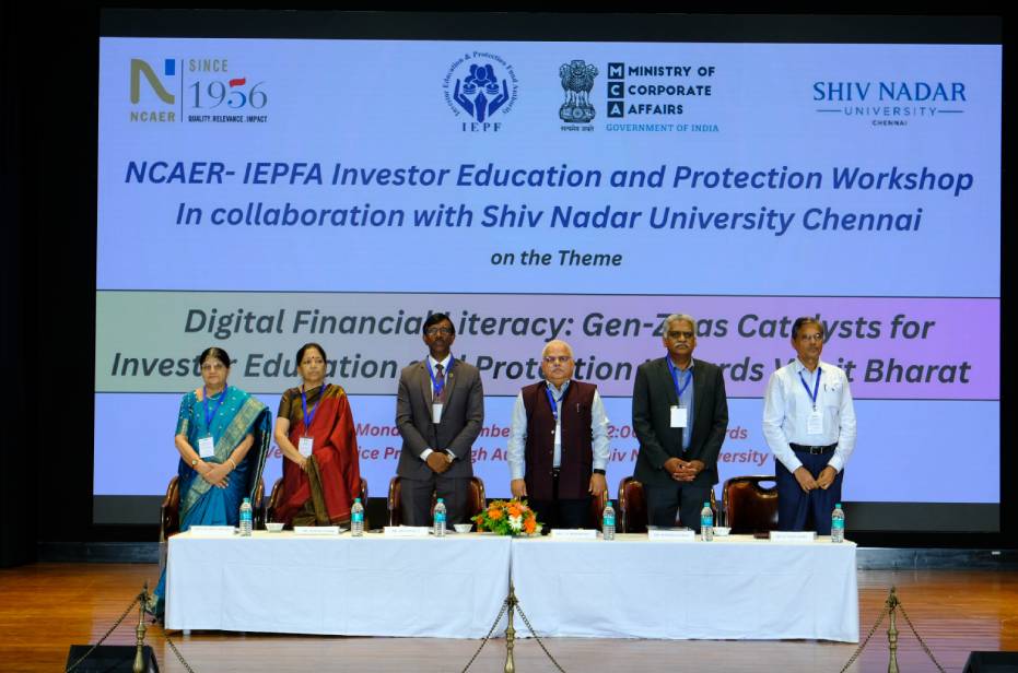 NCAER-IEPFA Investor Education and Protection Workshop in collaboration with Shiv Nadar University, Chennai